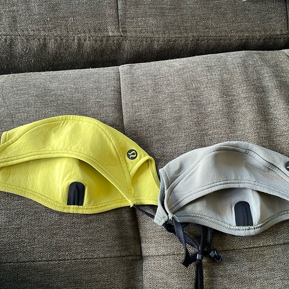 Bundle of two lululemon ear strap face masks